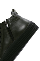 Erkek Haki Deri Bilekli Sneaker | Derimod Erkek Haki Deri Bilekli Sneaker | Derimod