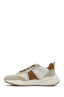 ACBC x DERİMOD Men's Brown Laced Thick Soled Sneaker | Derimod ACBC x DERİMOD Men's Brown Laced Thick Soled Sneaker | Derimod