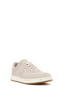 ACBC x Derimod Men's Beige Lace-Up Suede Sneakers | Derimod ACBC x Derimod Men's Beige Lace-Up Suede Sneakers | Derimod