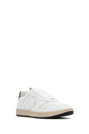 ACBC x DERİMOD Women's White Laced Leather Sneaker | Derimod ACBC x DERİMOD Women's White Laced Leather Sneaker | Derimod