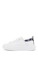 ACBC x Derimod Kadın Beyaz Bağcıklı Leopar Detaylı Sneaker | Derimod ACBC x Derimod Kadın Beyaz Bağcıklı Leopar Detaylı Sneaker | Derimod