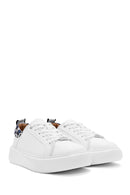 ACBC x Derimod Kadın Beyaz Bağcıklı Leopar Detaylı Sneaker | Derimod ACBC x Derimod Kadın Beyaz Bağcıklı Leopar Detaylı Sneaker | Derimod