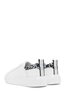 ACBC x Derimod Kadın Beyaz Bağcıklı Leopar Detaylı Sneaker | Derimod ACBC x Derimod Kadın Beyaz Bağcıklı Leopar Detaylı Sneaker | Derimod