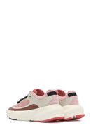 ACBC x DERİMOD Women's Pink Laced Thick Soled Sneaker | Derimod ACBC x DERİMOD Women's Pink Laced Thick Soled Sneaker | Derimod