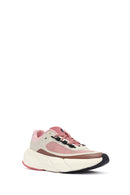 ACBC x DERİMOD Women's Pink Laced Thick Soled Sneaker | Derimod ACBC x DERİMOD Women's Pink Laced Thick Soled Sneaker | Derimod