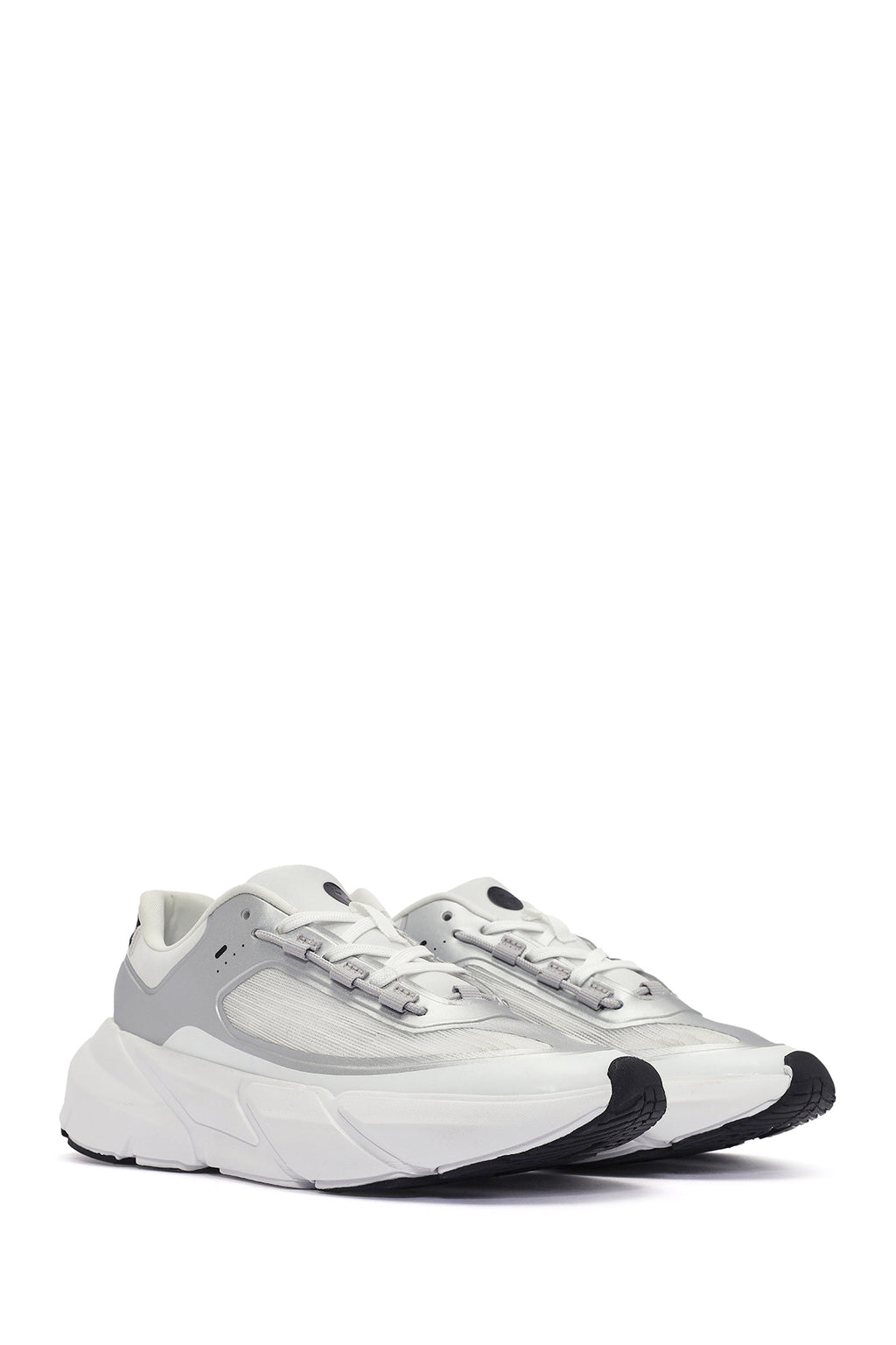 ACBC x DERİMOD Kadın Beyaz Bağcıklı Kalın Tabanlı Sneaker
