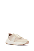 ACBC x DERİMOD Women's Beige Thick-Soled Lace-Up Fabric Sneaker | Derimod ACBC x DERİMOD Women's Beige Thick-Soled Lace-Up Fabric Sneaker | Derimod