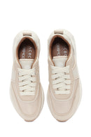ACBC x DERİMOD Women's Beige Thick-Soled Lace-Up Fabric Sneaker | Derimod ACBC x DERİMOD Women's Beige Thick-Soled Lace-Up Fabric Sneaker | Derimod
