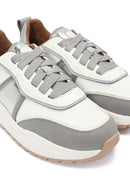 ACBC x DERİMOD Women's Grey Thick-Soled Laced Fabric Sneaker | Derimod ACBC x DERİMOD Women's Grey Thick-Soled Laced Fabric Sneaker | Derimod