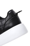 Kadın Siyah Bağcıklı Kapitone Sneaker | Derimod Kadın Siyah Bağcıklı Kapitone Sneaker | Derimod