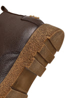 Men's Brown Lace-Up Leather Casual Boot | Derimod Men's Brown Lace-Up Leather Casual Boot | Derimod