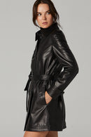 Edwina Women's Leather Jacket | Derimod Edwina Women's Leather Jacket | Derimod