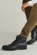 Soft Leather Zippered Men's Boots | Derimod Soft Leather Zippered Men's Boots | Derimod