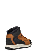 Geox Men Brown Lace-Up Fabric Boots | Derimod Geox Men Brown Lace-Up Fabric Boots | Derimod