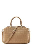 Women's Brown Long Strap Printed Sleeve Bag | Derimod Women's Brown Long Strap Printed Sleeve Bag | Derimod