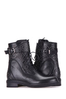 Studded Women's Leather Boots | Derimod Studded Women's Leather Boots | Derimod