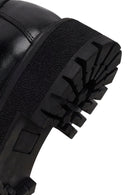 Woman Black Thick-Soled Leather Masculine Loafer | Derimod Woman Black Thick-Soled Leather Masculine Loafer | Derimod