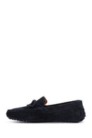 Erkek Lacivert Süet Deri Casual Loafer | Derimod Erkek Lacivert Süet Deri Casual Loafer | Derimod
