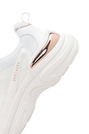 Skechers Women's White Hazel - Faye Thick Sole Sneaker | Derimod Skechers Women's White Hazel - Faye Thick Sole Sneaker | Derimod