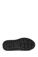 Erkek Siyah Bağcıklı Deri Sneaker | Derimod Erkek Siyah Bağcıklı Deri Sneaker | Derimod