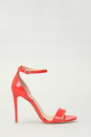 Women's Red Faux Leather Sandals | Derimod Women's Red Faux Leather Sandals | Derimod