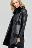 Sybil Women's Leather Jacket | Derimod Sybil Women's Leather Jacket | Derimod