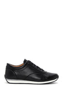 Men's Black Lace-Up Leather Casual Sneaker | Derimod Men's Black Lace-Up Leather Casual Sneaker | Derimod