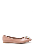 Women's Stone Ballerina | Derimod Women's Stone Ballerina | Derimod