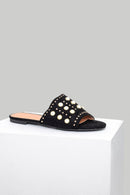 Women's Pearl Detailed Slippers | Derimod Women's Pearl Detailed Slippers | Derimod