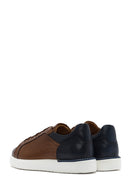 Men's Tan Lace-up Leather Sneaker | Derimod Men's Tan Lace-up Leather Sneaker | Derimod