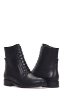 Women's Leather Lace-up Boots | Derimod Women's Leather Lace-up Boots | Derimod