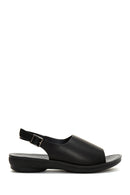 Kadın Siyah Comfort Sandalet | Derimod Kadın Siyah Comfort Sandalet | Derimod