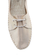 Women's Leather Silvery Shoes | Derimod Women's Leather Silvery Shoes | Derimod