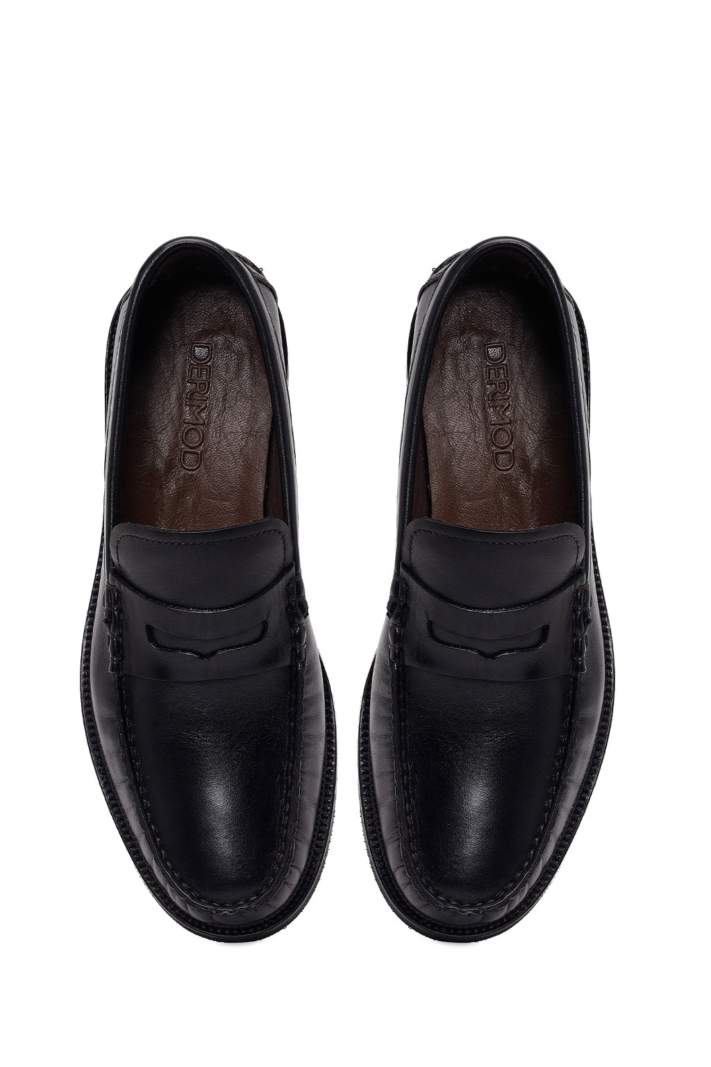 Erkek Siyah Deri Casual Loafer