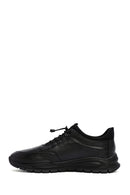 Erkek Siyah Bağcıklı Deri Casual Sneaker | Derimod Erkek Siyah Bağcıklı Deri Casual Sneaker | Derimod