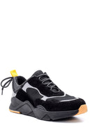 Erkek Süet Detaylı Deri Sneaker | Derimod Erkek Süet Detaylı Deri Sneaker | Derimod