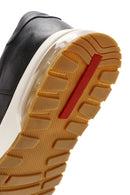 Erkek Siyah Bağcıklı Deri Sneaker | Derimod Erkek Siyah Bağcıklı Deri Sneaker | Derimod
