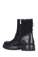 Women's Leather Boots with Metal Detail | Derimod Women's Leather Boots with Metal Detail | Derimod