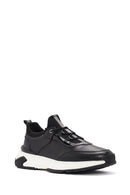 Erkek Siyah Bağcıklı Deri Sneaker | Derimod Erkek Siyah Bağcıklı Deri Sneaker | Derimod