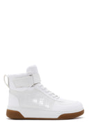 Women's White High Top Sneaker | Derimod Women's White High Top Sneaker | Derimod