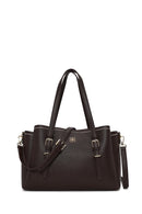 Woman Brown Long-Strap Shoulder Bag | Derimod Woman Brown Long-Strap Shoulder Bag | Derimod
