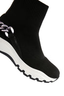 Kadın Siyah Zincir Aksesuarlı Bilekli Sneaker Bot | Derimod Kadın Siyah Zincir Aksesuarlı Bilekli Sneaker Bot | Derimod