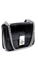 Women's Patent Leather Chain Strap Crossbody Bag | Derimod Women's Patent Leather Chain Strap Crossbody Bag | Derimod