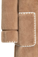 Montana Women's Brown Teddy Coat | Derimod Montana Women's Brown Teddy Coat | Derimod