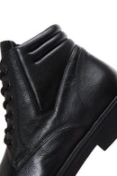 Men's Black Leather Short Boots | Derimod Men's Black Leather Short Boots | Derimod