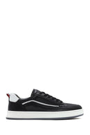 Men's Black Lace-up Leather Sneaker | Derimod Men's Black Lace-up Leather Sneaker | Derimod
