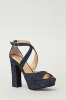 Suede Women's Leather Heeled Shoes | Derimod Suede Women's Leather Heeled Shoes | Derimod