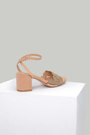 Women's Beige Faux Leather Sandals | Derimod Women's Beige Faux Leather Sandals | Derimod