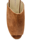 Women's Suede Heel Detailed Slippers | Derimod Women's Suede Heel Detailed Slippers | Derimod