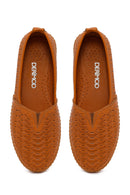 Kadın Taba Deri Konfor Loafer | Derimod Kadın Taba Deri Konfor Loafer | Derimod